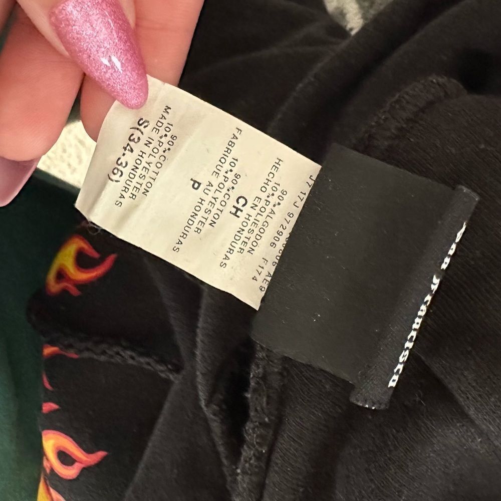 Thrasher Black Flame oversized skater Hoodie - Picture 8 of 8